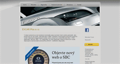 Desktop Screenshot of excar.cz